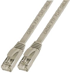 Pro Signal PSG91136 Flat Cat6a STP Ethernet Patch Lead, 2 m, Grey