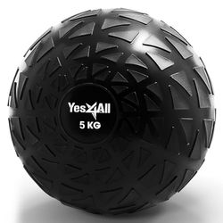 Yes4All FQ6L Dynamic Slam Balls 5 kg, Shiny, medicijnbal, zandgevuld, geen stuiterende oefenbal, geschikt voor training en krachttraining