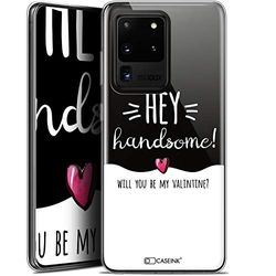 Caseink fodral för Samsung Galaxy S20 Ultra (6.9) [Gel HD-mönster tryckt i Frankrike kärlek Saint Valentine kollektion design Hey Handsome! - mjuk - ultratunn]