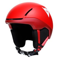 Dainese 204840401-xs-s_8051019481672 Casque de Ski en Polycarbonate, Léger et Résistant Unisex-Youth, Logo MÉTALLISÉ Rouge/Blanc, XS-S
