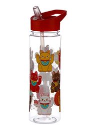 Puckator Bouteille d`Eau (Gourde) 550ml Maneki Neko-Chat Porte-Bonheur Botella, Adultos Unisex, Multicolor (Multicolor), Talla Única