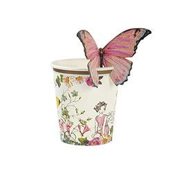 Talking Tables TSFAIRY-BFLYCUP Truly Fairy Paper Cups with Butterfly Detail, Multicolor