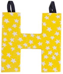 JoJo Maman Bébé - Lettre H en Tissu Couleur Primaire