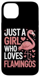 Just A Girl Who Loves Flamingos Bird Enthusiast Case for iPhone 14 Plus