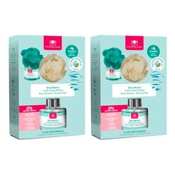 CRISTALINAS | Pack 2 Ambientador Flor Perfumada | Aroma Brisa Marina | Larga Duración 4 Semanas | 2x40ml | 0% Alcohol