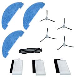 Venga! Spare Parts Kit for Robot Vacuum Cleaner VG RVC 3000, 4 Side Brushes, 1 Rolling Brush, 3 Mops, 3 Filter Kits, SP VG RVC 3000 KIT