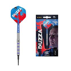 Target Darts Glen Durrant 80% Tungsten Steel Tip Darts Set Dardos de Punta Blanda, Unisex, Plateado y Azul, 20 g
