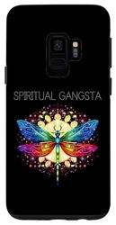 Coque pour Galaxy S9 Mandala de méditation spirituel Gangsta Libellule Yoga