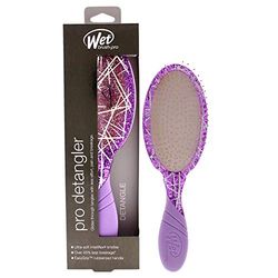 Wet Brush Pro Detangler Brush Glitter Glam - Purple Glitter Stars By For Unisex - 1 Pc Hair Brush