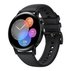 HUAWEI WATCH GT 3 46mm smartwatch, duurzame batterijduur, de hele dag door SpO2-bewaking, persoonlijke AI-loopcoach, nauwkeurige hartslagbewaking, 100+ trainingsmodi, bellen via Bluetooth, Zwart