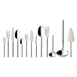 Villeroy & Boch 12-6448-9115 Montauk Table Cutlery Canteen, Easy-Care Stainless Steel, White