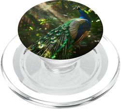 Pavo real PopSockets PopGrip para MagSafe