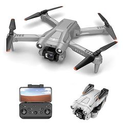LUXWALLET Libra Light Drone - Drone With Three Sided Obstacle Avoidance - Drone With Two Cameras - 480P - Foldable - 360° Flight System - Direction Point Flight Mode - Gray