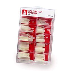 100 Pièces Faux ongles, capsules qualité professionnelle, Naturel, pour nail art, manucure, flexible