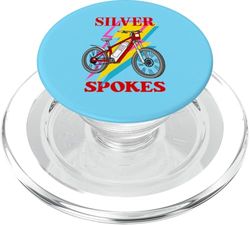 Silver Spokes E-Bike Riders Senior Group Cruising Style PopSockets PopGrip for MagSafe