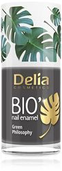 Delia Cosmetics - Bio Green Nail Polish - PARADISE - Vegan Friendly - Perfect Opacity and Shine - Easy and Fast Application - Natural Ingredients - Long Lasting Color up to 6 Days - 11ml