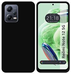 Tumundosmartphone Cover Silicone TPU Gel Nera per Xiaomi Redmi Note 12 5G
