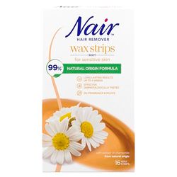 Nair Body Wax strips Chamomile (16 pack) x 6