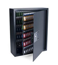 Pavo - Armario de llaves de alta seguridad para 150 llaves/Caja fuerte para llaves/Dimensiones: 550 x 380 x 150 mm / Incluye 150 llaveros