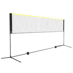 VEVOR Badmintonnet, in hoogte verstelbaar volleybalnet, 4,3 m breed opvouwbaar pickleballnet, draagbaar, eenvoudige set-up tennisnetset met stangen, standaard en draagtas, voor kinderen, achtertuin,
