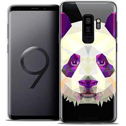 Caseink fodral för Samsung Galaxy S9+ / S9 Plus (6.2) fodral [Crystal Gel HD Polygon Series Animal - mjuk - ultratunn - tryckt i Frankrike] Panda