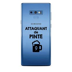 Zokko Beschermhoes voor Samsung Note 9, motief: Pinte - zacht, transparant, zwarte inkt