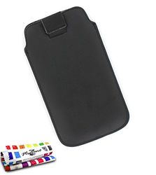 Muzzano F11548 9,65 cm (3,8 inch) trektas zwart - beschermhoes voor mobiele telefoon (trektas, Samsung, Galaxy Ace 2 (i8160), 9,65 cm (3,8 inch), zwart)