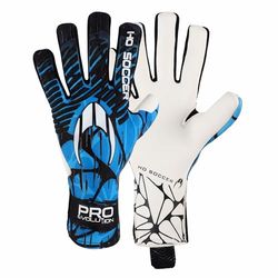 HO Soccer Pro Evolution II NG II Blue Shadow, guanti da portiere, unisex, per adulti, nero/blu, 8,5