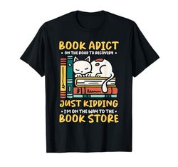 Book Lover Appareal Unisex Adults Home Bookworm & Reading Lover Book Addict Book Nerd Black Small Club Collar Long Sleeve Classic Fit T-Shirt