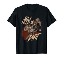Motorbike Motorsport Stunts Motocross Enduro Offroad Deportes Extremos Camiseta Unisex-Adultos Mujer S Manga Corta T-Shirt Negro Talla S