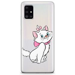 Ert Group Funda para teléfono móvil Samsung A51 5G Original y con Licencia Oficial de Disney con diseño Marie 007 Adaptada a la Forma del teléfono móvil, parcialmente Transparente