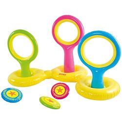 Intex 57510NP - Gioco Del Disco Gonfiabile, Galleggiante, Vinile, Multicolore, 178x102x104 cm