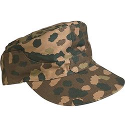 Mil-Tec Gorra WH M44 Pea Camo (Repro) Newsie, Negro, Talla única Unisex Adulto