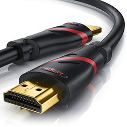 CSL - Cable HDMI 8k 2.1, 2 m, 8 K a 60 Hz, 120 Hz, 4K a 240 Hz, 48 Gbit/s, HDMI 2.1, 2.0a, 2.0b, 3D, Ethernet de alta velocidad, HDTV, UHD II, Dynamic HDR-10+, eARC, tasa de actualización variable VRR