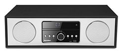 Karcher Dab 4500CD - Rádio digital estéreo (sistema compacto com leitor de CD, Bluetooth, rádio FM/Dab +, sistema de música, USB, despertador, altifalante de 30 W, controlo remoto, elegante capa