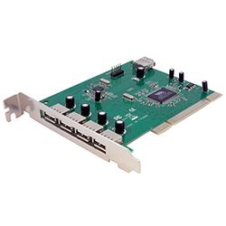StarTech.com Carte Adaptateur PCI vers 7 Ports USB 2.0 - Interne Externe (PCIUSB7)