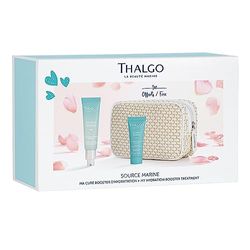 THALGO Source Marine Serenpower - Set regalo per siero idratante intenso, 30 ml + liquido idratante rinfrescante, 15 ml + sacchetto cosmetico (set Source Marine)