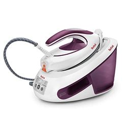 Tefal Express Anti-Calc SV8054 estación plancha al vapor 2800 W 1,8 L Suela de Durilium Púrpura, Blanco - Centro de planchado (2800 W, 6,2 bar, 1,8 L, 410 g/min, 120 g/min, Suela de Durilium)