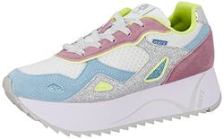 W6yz Women's Tessa W. Oxford Flat, Blue, 8 UK