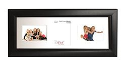 Inov8 Brittisk tillverkad bild/fotoram, borstad stor svart trippelapp 6 x 4 x 2 L/1 P tum, paket med 2