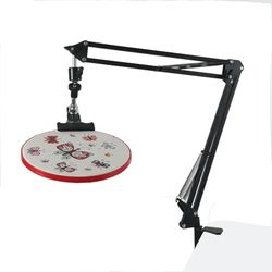 Soporte de aro de bordado a mano, soporte de aro de bordado de metal, soporte plegable para bordado a mano, soporte de punto de cruz, adecuado para aros de bordado