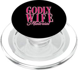Divertido Cristiano Piadoso Esposa Popular Dama de honor Mujer soltera PopSockets PopGrip para MagSafe
