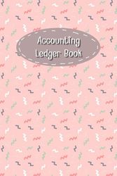 Soft Pink Cover: Accounting Ledger Book for Tracking Income & Expense, come with undated calendar, helps you log your money clearly and consistently, Size 6”x9”, 120 Pages.