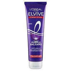 L'Oréal Paris Baume antijaune Color Vive Purple, Après-jaune pour cheveux éclaircis, blonds, décolorés et gris, 150 ml