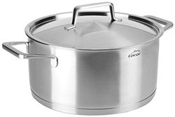 Lacor 45028 Faitout avec couvercle, Acier Inoxydable, INOX, 28 cm