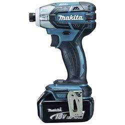 Makita Accu-pulsschroevendraaier 18 V/5,0 Ah, 2 accu's en oplader in MAKPAC, DTS141RTJ