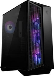 MSI MPG GUNGNIR 111R Mid Tower Gaming PC Case - Black, 4 x 120mm ARGB fans, USB 3.2 Gen2x2 Type-C, Tempered Glass Panel, Magnetic Dust Filter, Mystic Light RGB, ATX, m-ATX, Mini-ITX