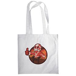 Texlab unisex vuxen VEND-189275 tygpåse, vit, 38 cm x 42 cm