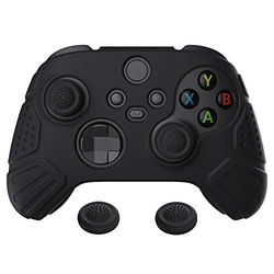 eXtremeRate PlayVital Cover Skin per Xbox Series X S Controller Joystick Custodia Protettiva in Silicone Gomma Antiscivolo con 2 Gommini Coprilevette Analogiche-Guardian Edizione(Nero)