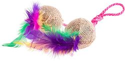 TRIXIE 2 ballen aan touw, jute, diameter 4,5 cm
